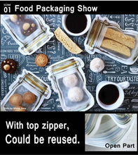Reusable Airtight Seal Plastic Food Storage Mason Jar Zipper (150ml) - dailyneed.life