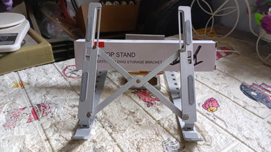 Metal Portable Laptop Stand – 6-Angle Adjustable Riser for Laptops, Phones & Tablets - dailyneed.life