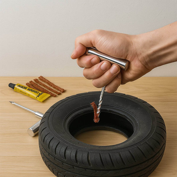 Tyre Repair Puncture Kit with 5 Rubber Strips (8 Pcs Set) - dailyneed.life