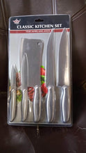 Big Size Professional Sharp Durable Quality Pack of 5 Kitchen Knives Set Basic Kitchen Tools-Stainless Steel Kitchen Gadgets (5 Pc Set) - dailyneed.life