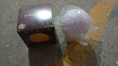 3D Moon Night Lamp with Stand (Color Box / White & Yellow Light / 1 Pc) - dailyneed.life