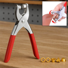 Grommet Setting Tool with 25 PCS Gold Eyelets Grommets Steel Hole Punch Setter Kit for Leather, Canvas, All Fabrics Men and Women Clothes, Shoes, Belts, Crafts - dailyneed.life