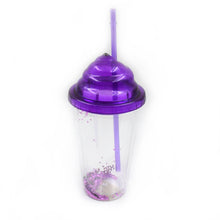 High Quality Plastic Creative Cold Drink Cup / Tumble, Reusable Tea Coffee Tumbler with Lid and Straw, Double Wall Plastic Drinking Sport Bottle, Travel Tumbler (1 Pc / Mix Color) - dailyneed.life