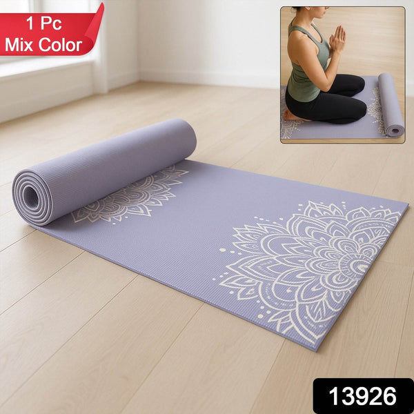 Premium Non-Slip Printed Yoga Mat (Mix Color – 1 Pc) - dailyneed.life