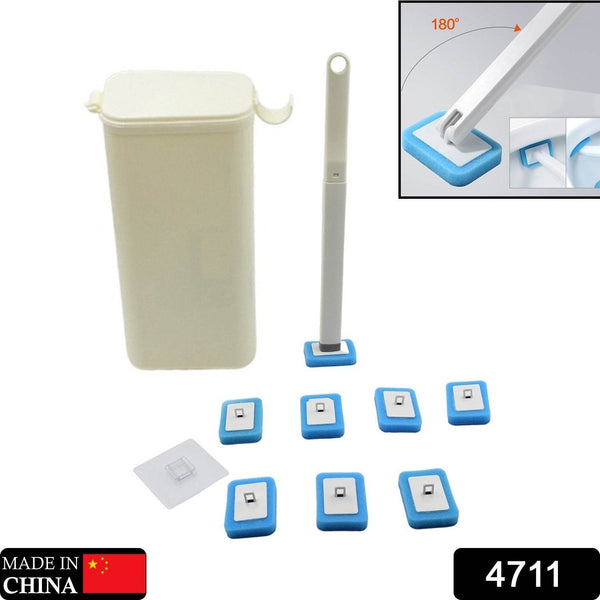 Toilet Brush Wand, Toilet Brush Kit with 8 Count Disposable Toilet Refills Heads - dailyneed.life