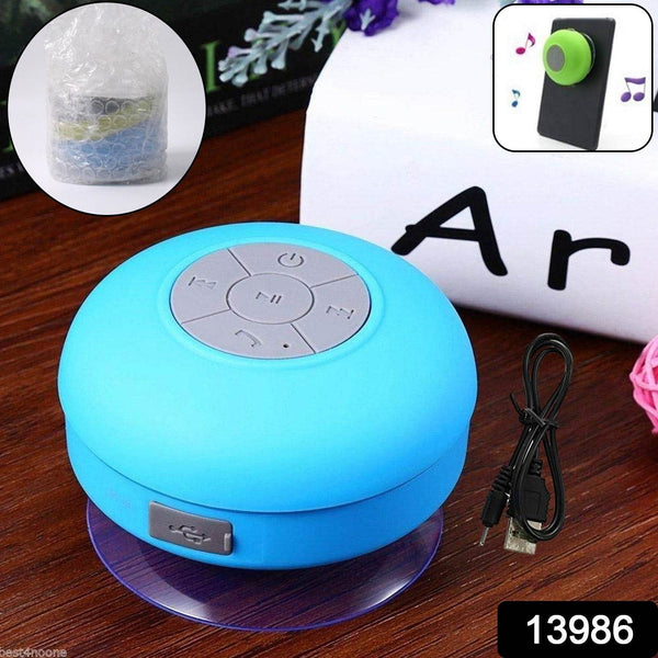 Mini Waterproof Hands-Free Bluetooth Speaker with MIC Suction Cup (1 Pc) - dailyneed.life