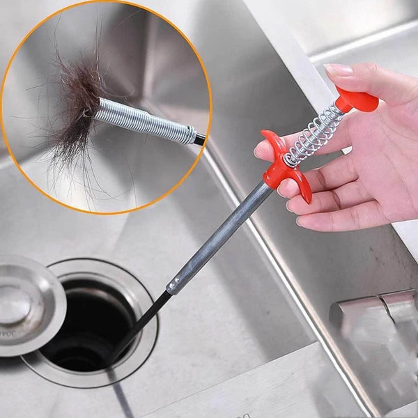 Metal Wire Brush Sink Cleaning Hook Sewer Dredging Device - dailyneed.life