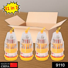 (SET OF 4PC) SCREWDRIVER SET, STEEL 31 IN 1 WITH 30 SCREWDRIVER BITS, PROFESSIONAL MAGNETIC DRIVER SET, B Grade - dailyneed.life