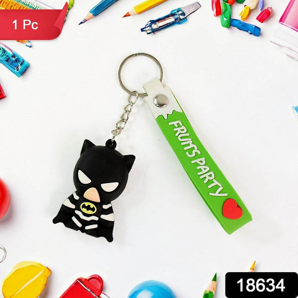 Cute Cartoon Silicone 3D Key Chain with Metal Hook & Strap (Pack of 1) - dailyneed.life