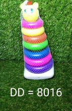 Plastic Baby Kids Teddy Stacking Ring Jumbo Stack Up Educational Toy 7pc - dailyneed.life