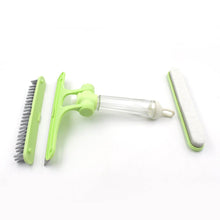 4 in 1 Multifunctional Glass Scraper, Window Glass Wiper with Watering Can, Silicon Cleaning Squeegee with Two Brush Heads, Practical Squeegee for Shower Doors, Windows, Tiles and Car Glass - dailyneed.life