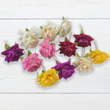 Colourful Flowing Flower Hair Pin (12 Pcs Set / Mix Color) - dailyneed.life