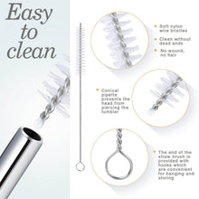 Reusable Stainless Steel Drinking Straws Bent (4 Bent Straws, 1 Brush) - dailyneed.life
