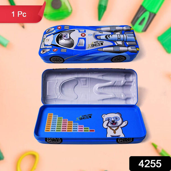 Car Shape Metal Compass Box, Pencil Case for Kids Stationery Compass Box - dailyneed.life
