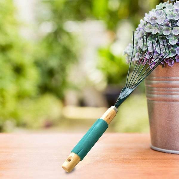 Stainless Steel Tooth Garden Leaf Rake - dailyneed.life