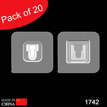 Magic Adhesive Plastic Wall Hooks Heavy Duty Hooks (Pack of 20) - 10 pair - dailyneed.life
