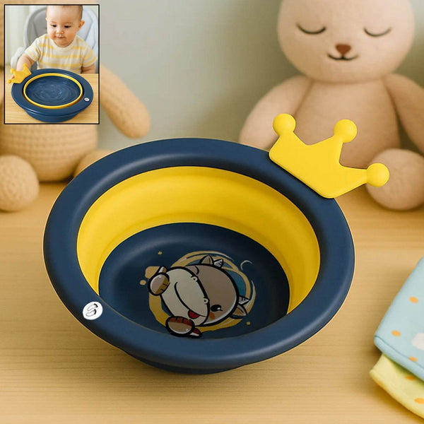 Cartoon Shape Wash Basin, Space Saving Multi Function Foldable Baby Wash basin Easy Clean Lightweight Thicken for Washing Face for Home (33x31 Cm / 1 pc) - dailyneed.life