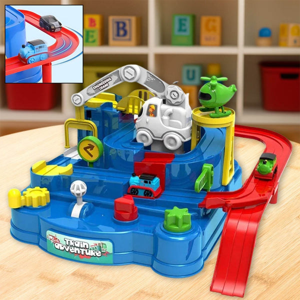 Adventure Toys, City Rescue Preschool Toy, Race Tracks for Boys, Parent-Child Interactive Kids Race Car Track Play sets (Adventure Toy) - dailyneed.life