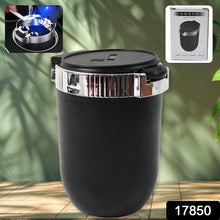 Portable Car Ashtray with Lid and Blue LED Light (1 Pc) - dailyneed.life