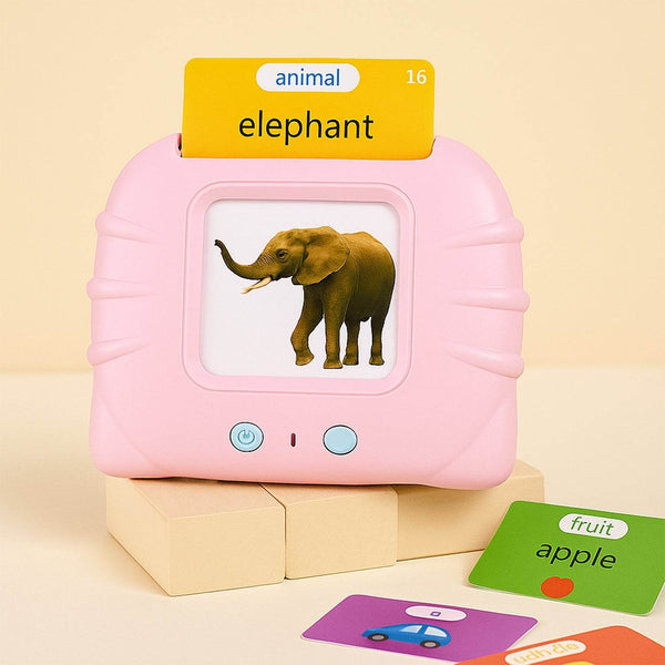 Preschool Learning Toys Flash Cards for Small Kids Educational Toys English Words Learning Machine for Kids with 224 Words, Birthday Gift for Kids Intelligent Electric Kids Language Card (1 Set) - dailyneed.life