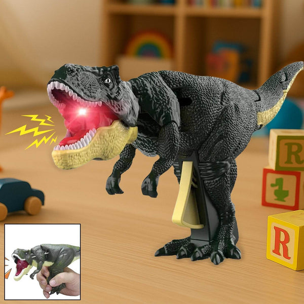Dinosaur Roaring Toys Trigger, Dinosaurs Toys with Dinosaur Sound Lighting Model Vibrating Head Moving (3 + Years / 1 Pc) - dailyneed.life