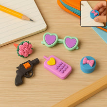 Fancy Colorful Eraser Set for Kids’ Parties & School (1 Set, Mixed Design) - dailyneed.life