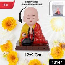 Solar Powered Sitting Buddha Statue, Moving Head and Hand (1 Pc / Big) - dailyneed.life