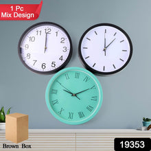 Classic Wall Clock for Home and Office – Mix Design Round 1 Pc Assorted Pattern - dailyneed.life