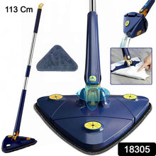 360° Rotatable Mop Triangle Mop with Long Handle (1 Pc / 113 Cm) - dailyneed.life