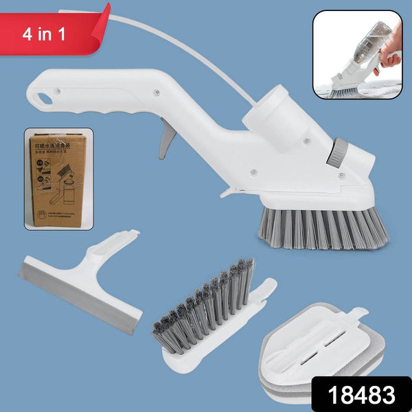 4 in 1 Scrub Brushes for Cleaning 4 Types of Brush Head Replacements (1 Set) - dailyneed.life