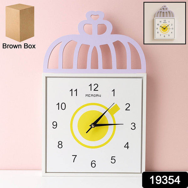 Decorative Square Wall Clock Battery Operated – 1 Pc - dailyneed.life
