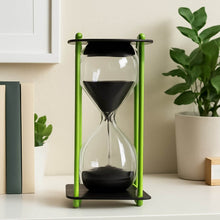 Glass & Stainless Steel Decorative Sand Timer 19 cm (1 Pc) (2 Minute Approx) - dailyneed.life