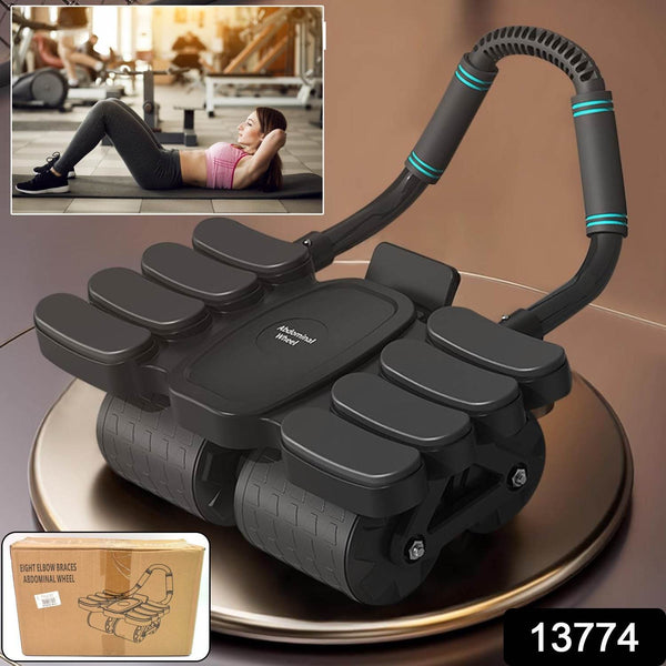 Automatic Rebound Abdominal Wheel with 8 Elbow Supports (1 Pc) - dailyneed.life