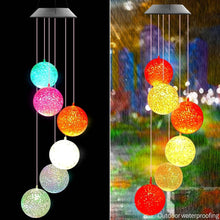 Solar Crystal Ball , Color Changing Solar Powered LED Hanging Light Mobile for Patio Yard Garden Home Outdoor Night Decor, Gifts - dailyneed.life