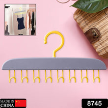 Plastic Organizer Hanger 360 Degree Rotatable Clothes Multifunctional with 8 Hooks Heavy Duty Clothing Tank Top Belt Towel Drying Rack Holder (1 pc) - dailyneed.life