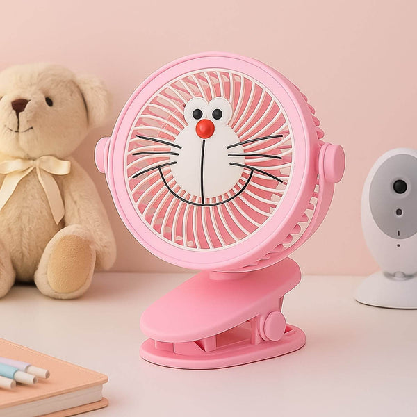 USB Portable Mini Desk Fan with Light – Personal Table Fan for Office, School & Home Use (1 PC) - dailyneed.life