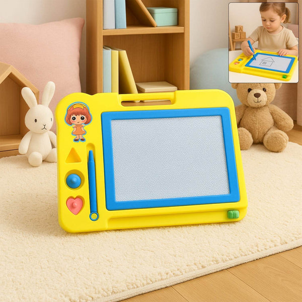 Children Magic Slate Pen Doodle Pad Erasable Drawing Easy Reading Writing Learning Graffiti Board Kids Gift Toy Magnetic Painting Sketch Pad for Baby Children (1 Pc Mix Color) - dailyneed.life