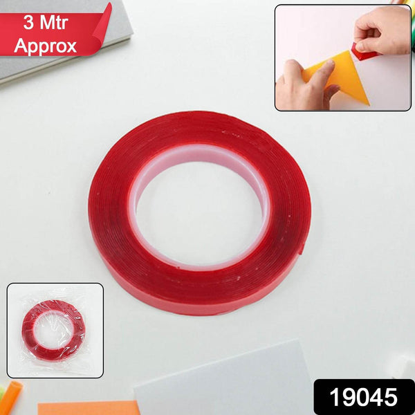 Heavy Duty Transparent Acrylic Foam Mounting Tape (3 Mtr Approx / 1 Pc) - dailyneed.life