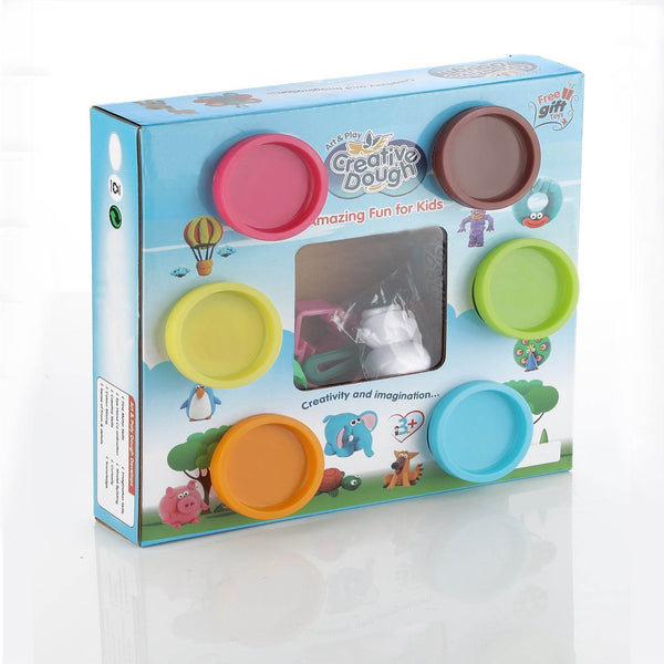 Non-Toxic Creative 50 Dough Clay Mould 5 Different Colors, (Pack of 6 Pcs) - dailyneed.life