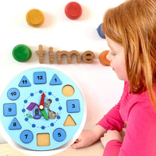 AT49 Wooden Clock Toy and game for kids and babies for playing and enjoying purposes. - dailyneed.life