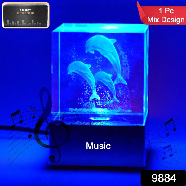 3D Mix Design LED Light Base With Speaker (1 Pc / B Grade) - dailyneed.life