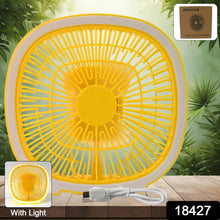USB PORTABLE MINI DESK FAN WITH LIGHT (1 PC) - dailyneed.life