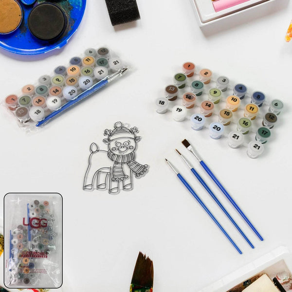 Paint by Number Kits 2 Set 21 Number Color, 6 paint brushes (2 Set) - dailyneed.life