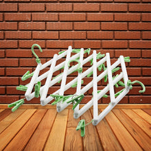 Big Adjustable Clothes Hanger, Windproof Tumble Dryer, Extendable, Socks Washing Liner, Plastic Drying Rack, Sock Hanger, Foldable Hanger, Underwear Dryer with 29 Clips - dailyneed.life