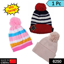 Cap for Winter Woolen Knitted Black Inside Fur Caps - dailyneed.life