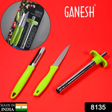 Ganesh 3pc Lighter Cum knife and peeler. - dailyneed.life