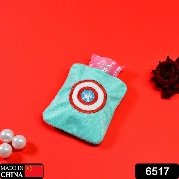 Captain America Print Small Hot Water Bag with Cover for Pain Relief - dailyneed.life