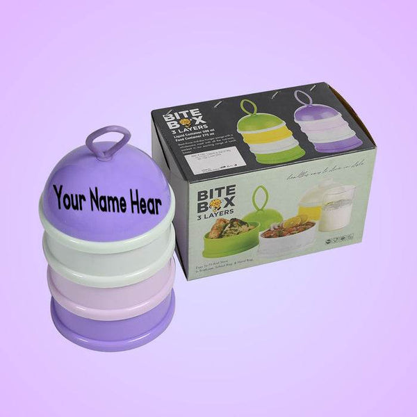 Customized 3 Layer Cute Portable Baby Food Milk Powder Storage Box Bottle Container Milk Powder Baby Food Container Bowl (Mix Color) - dailyneed.life