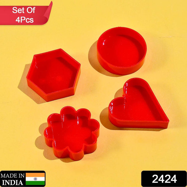 Cookie Cutter with Shape Heart Round Star and Flower (4 Pack) - dailyneed.life