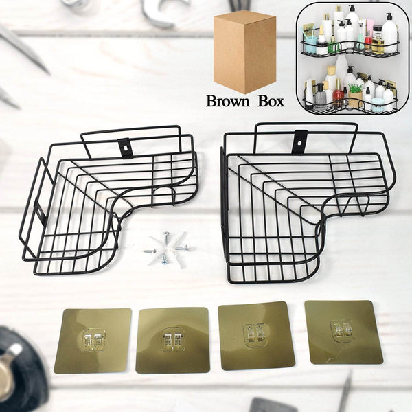 Metal Shower Shelf, Shower Shelf without Drilling (2 Pc) - dailyneed.life